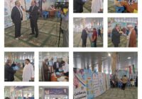 برگزاری میز خدمت جهادی بمناسبت گرامیداشت هفته بیمه سلامت در مصلای قدس زاهدان