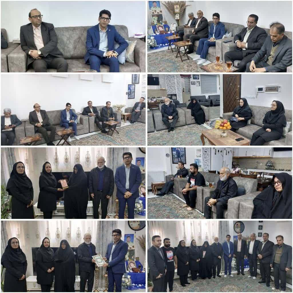 دیدار سرپرست پست استان سیستان و بلوچستان با خانواده شهید «حاج پوریا شیخ»