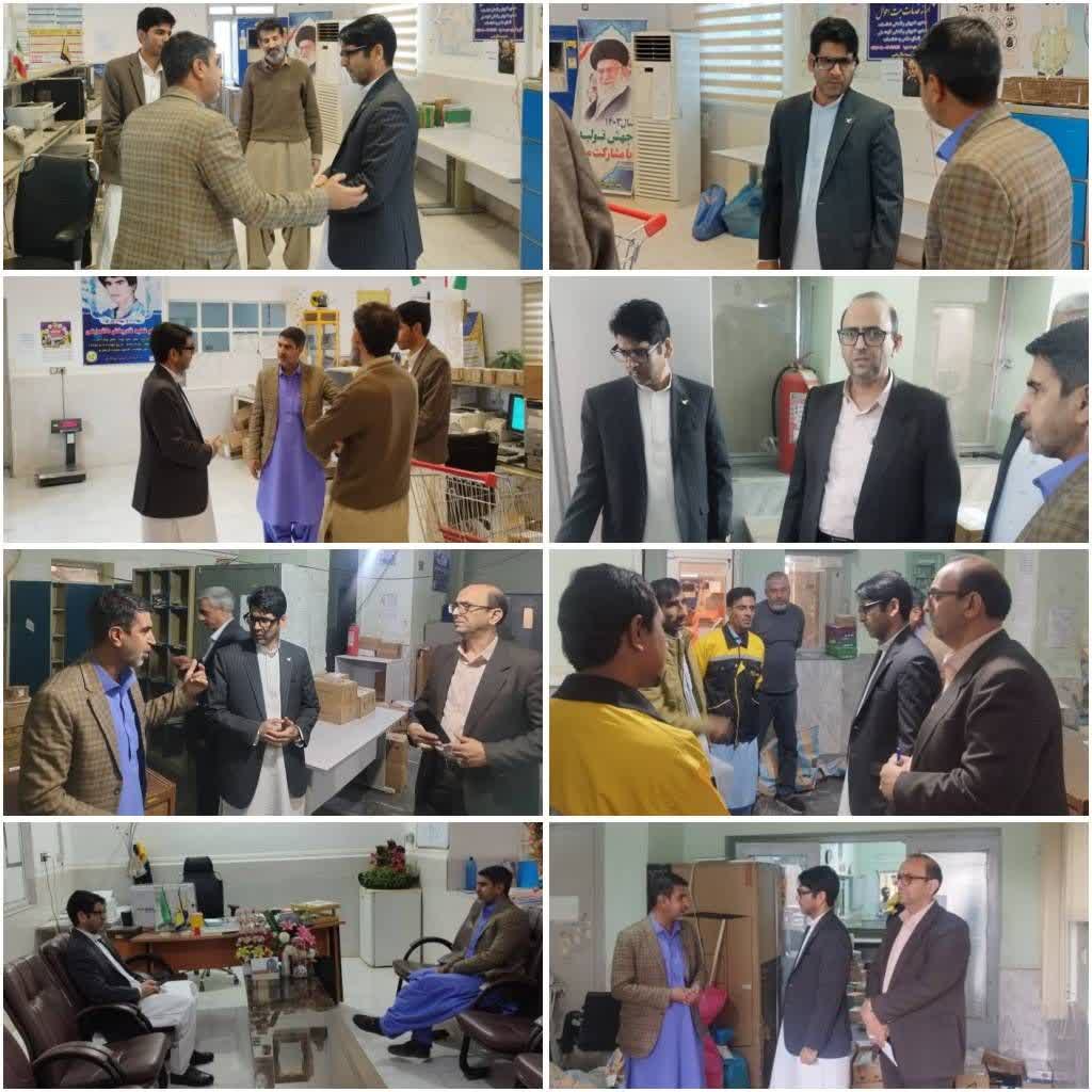 سرپرست اداره کل پست استان سیستان و بلوچستان به صورت سرزده از اداره پست شهرستان خاش بازدید کرد