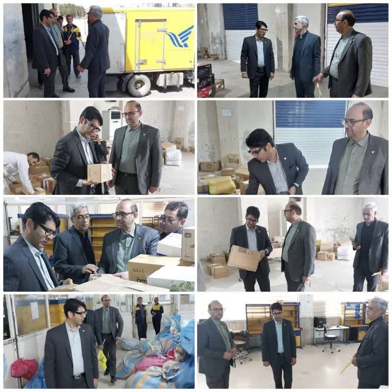 بازدید سرزده مدیر کل پست استان از واحدهای مبادلات و توزیع زاهدان